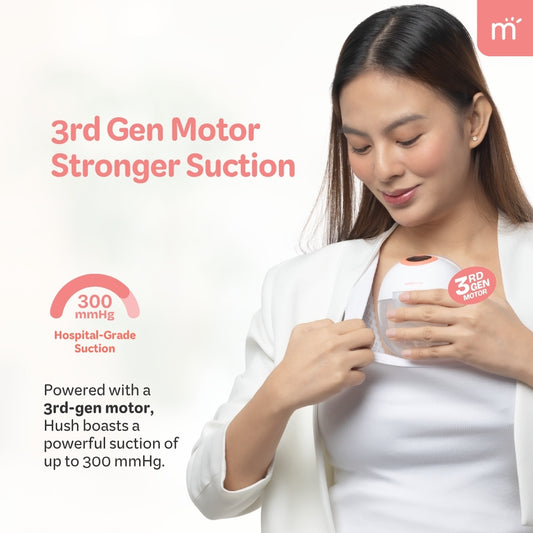 Mamme Hush Wearable Breast Pump with App