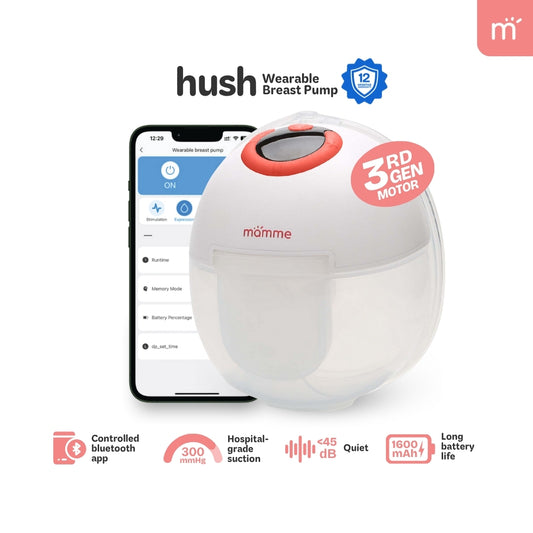 Mamme Hush Wearable Breast Pump with App