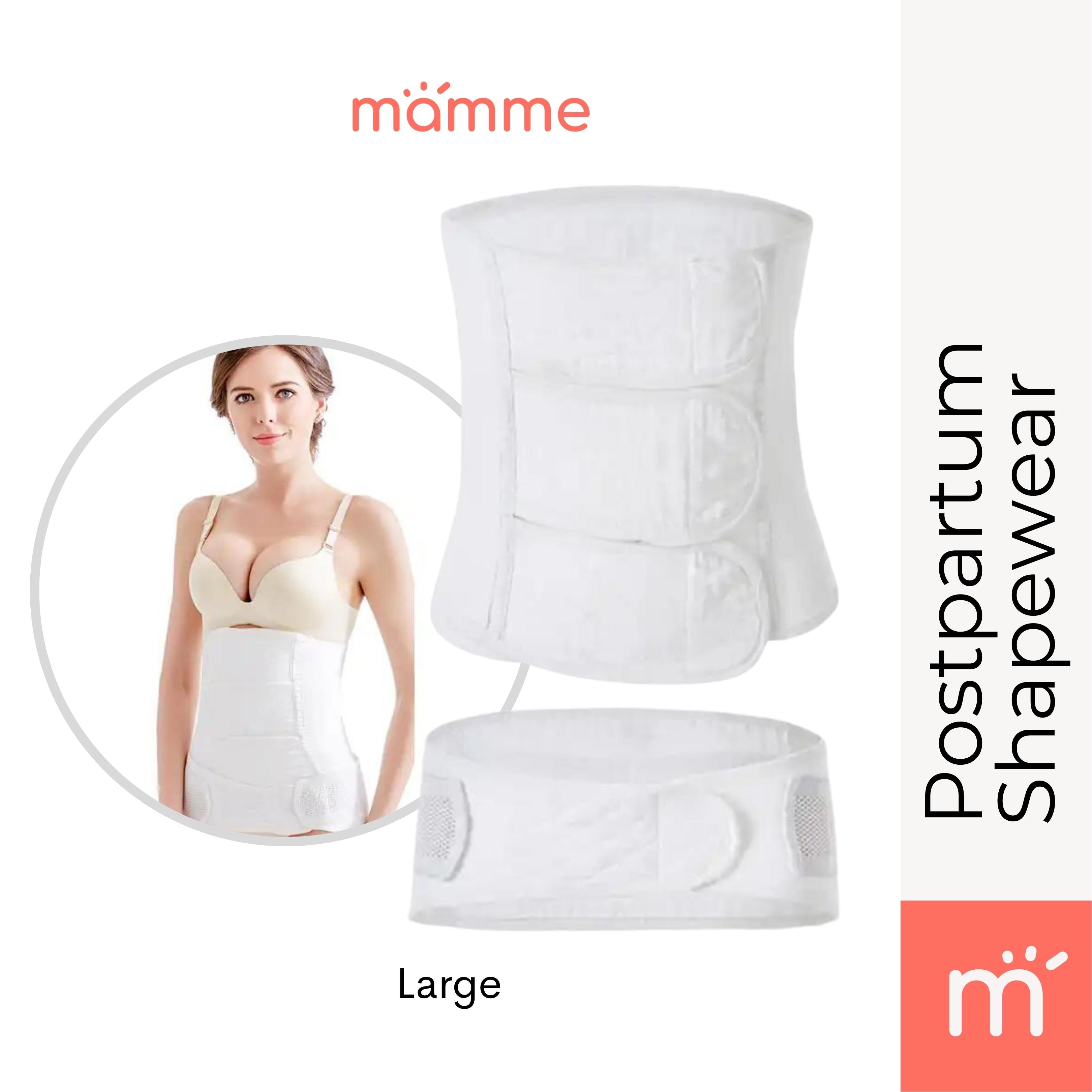 Mamme 2-pc Postpartum Binder and Belly Support | Cotton Fabric