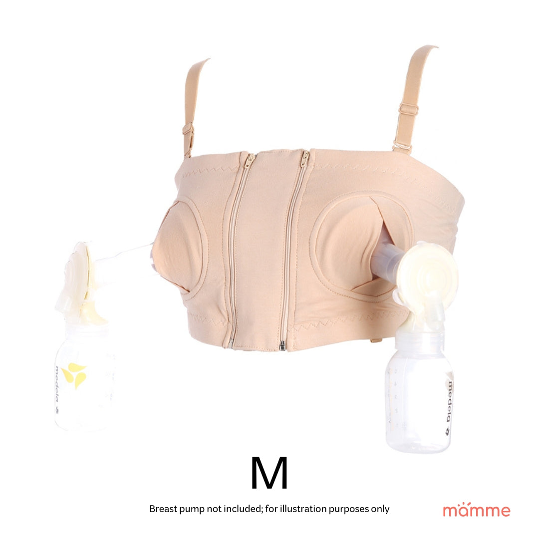 Mamme Charlie Pumping Bra with Front Zipper