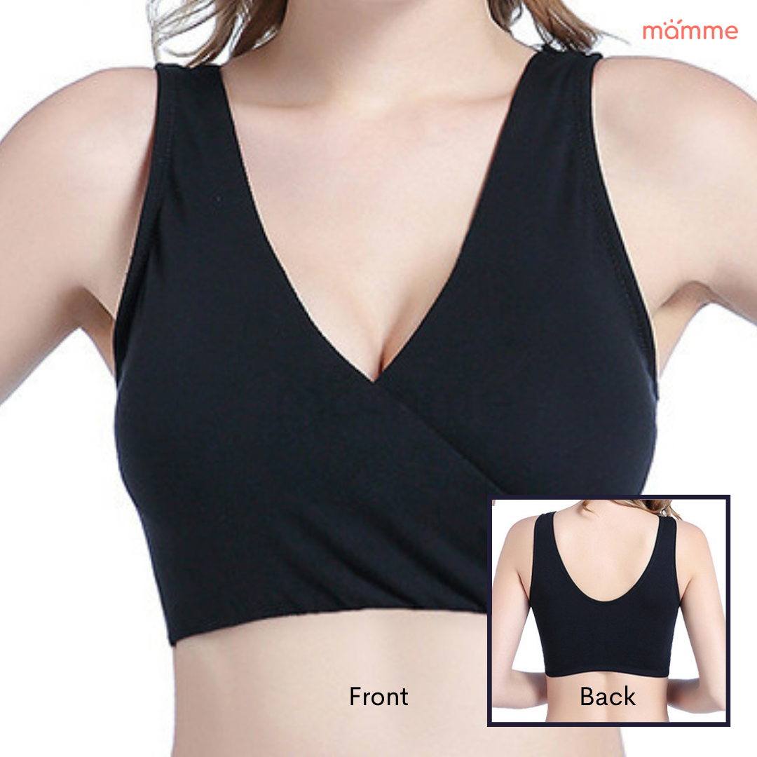 Mamme Crossover Maternity and Nursing Bra