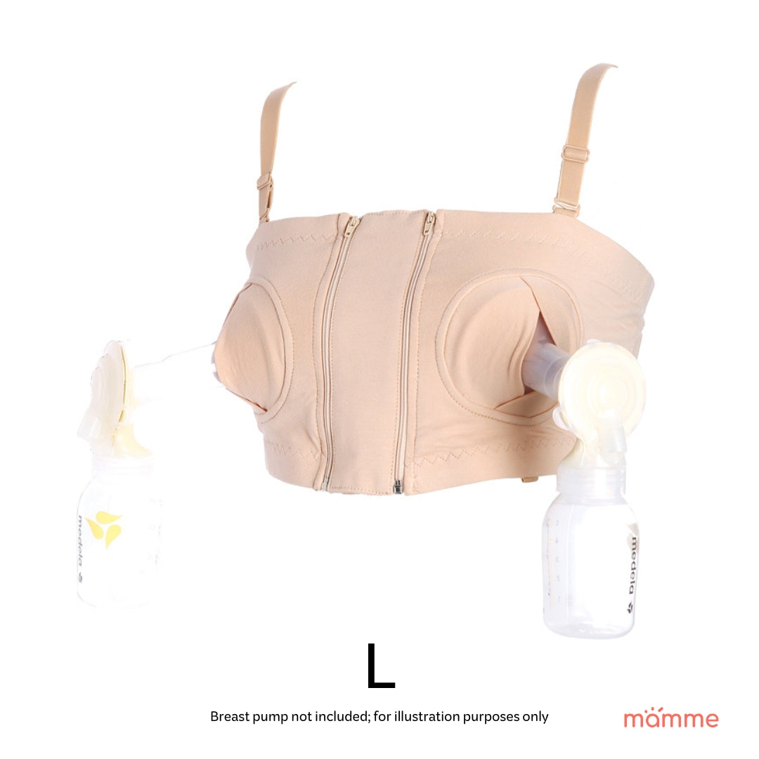 Mamme Charlie Pumping Bra with Front Zipper