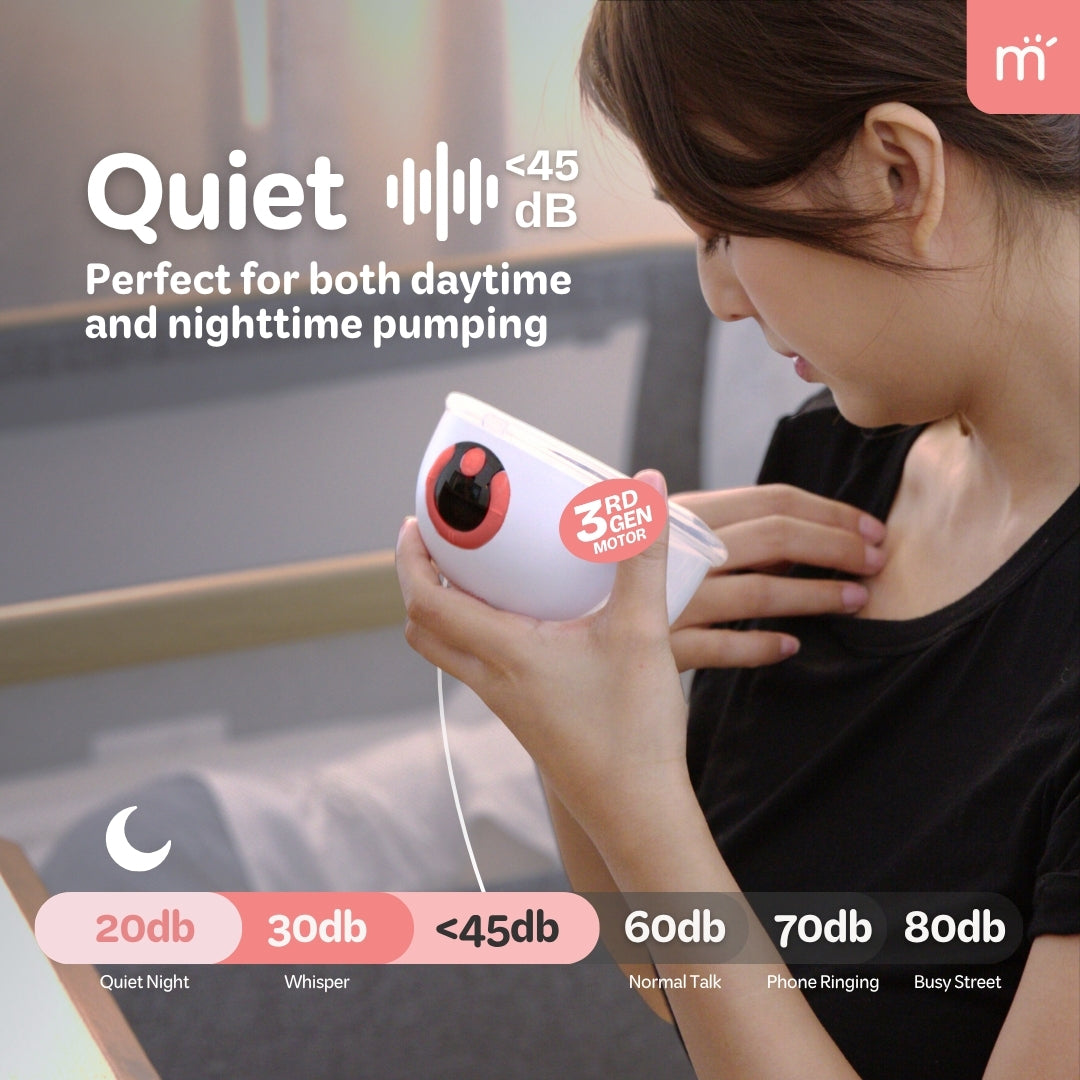 Mamme Hush Wearable Breast Pump with App