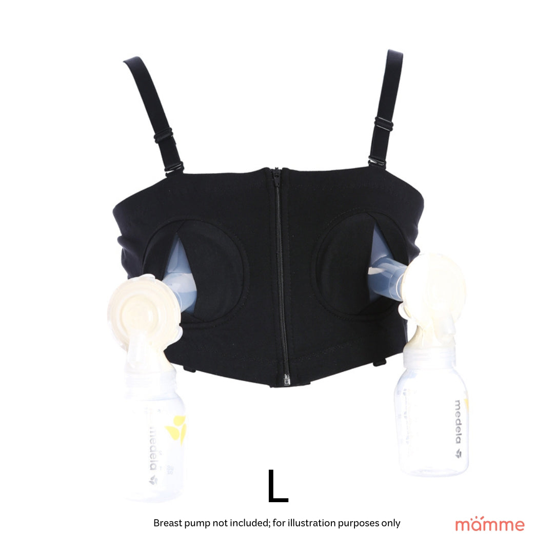 Mamme Charlie Pumping Bra with Front Zipper