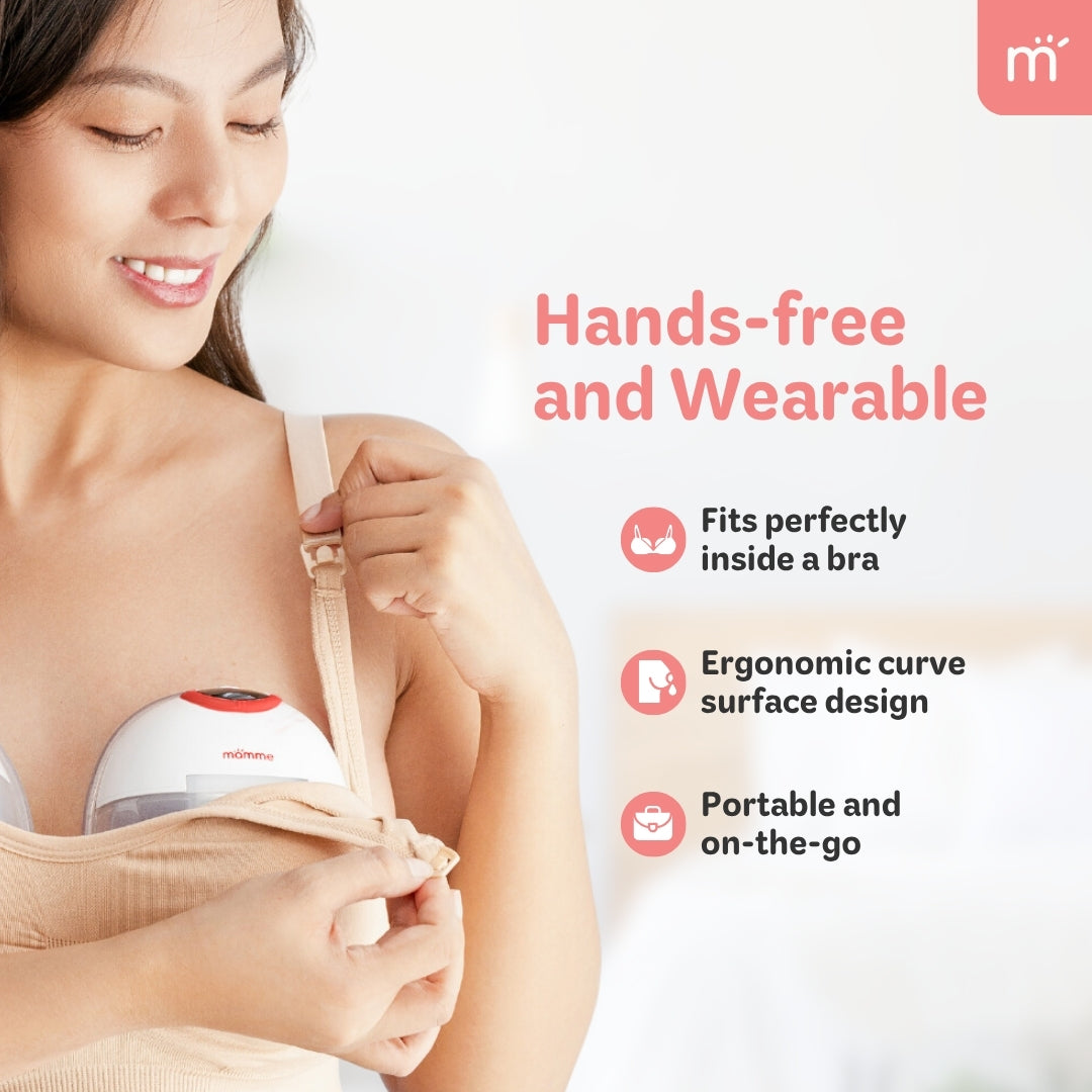 Mamme Hush Wearable Breast Pump with App