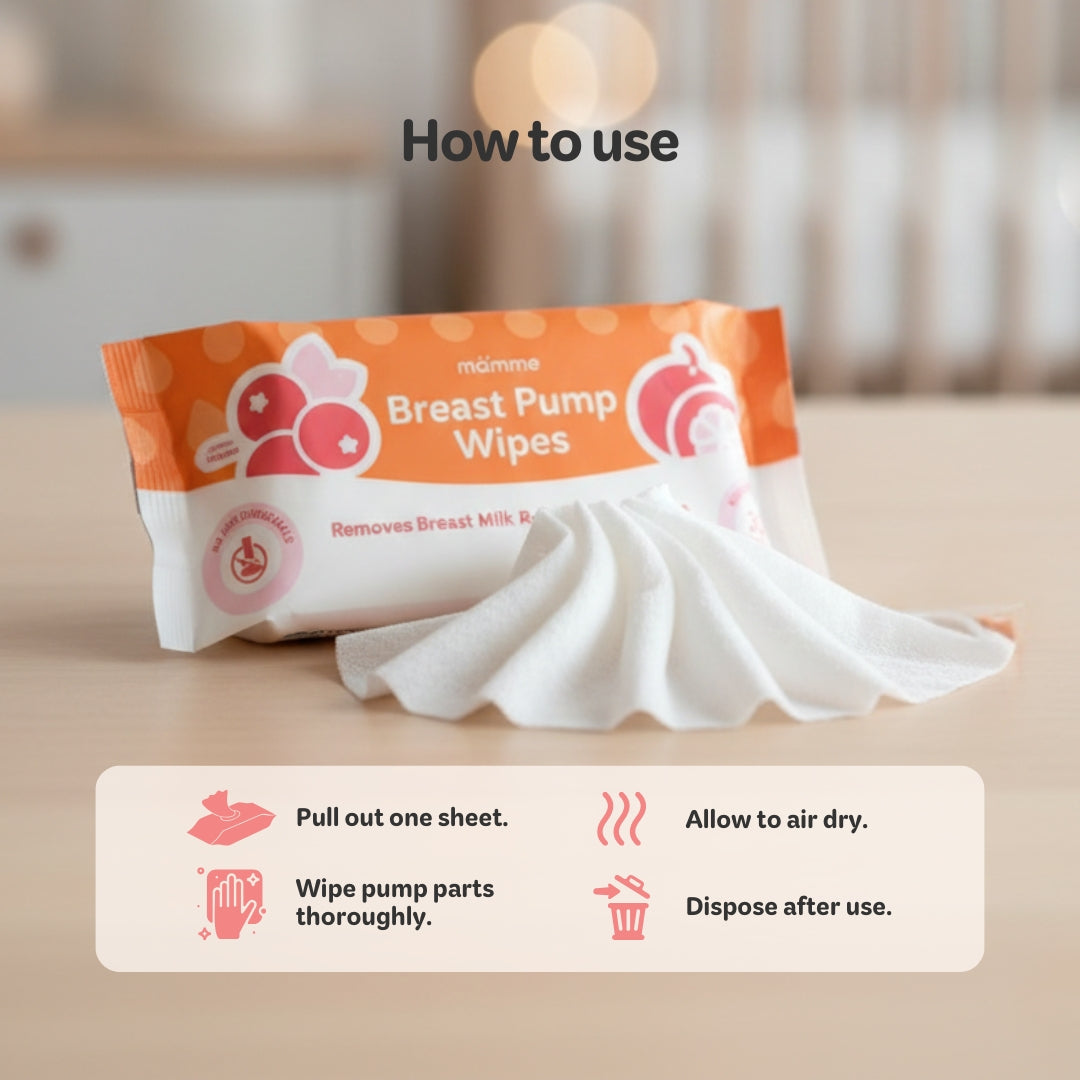 Mamme Breast Pump Wipes (30 sheets)