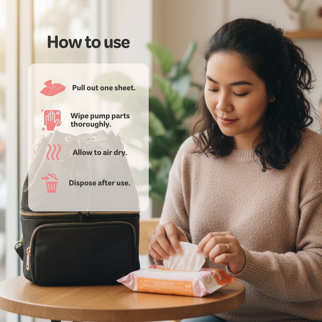 Mamme Breast Pump Wipes (30 sheets)