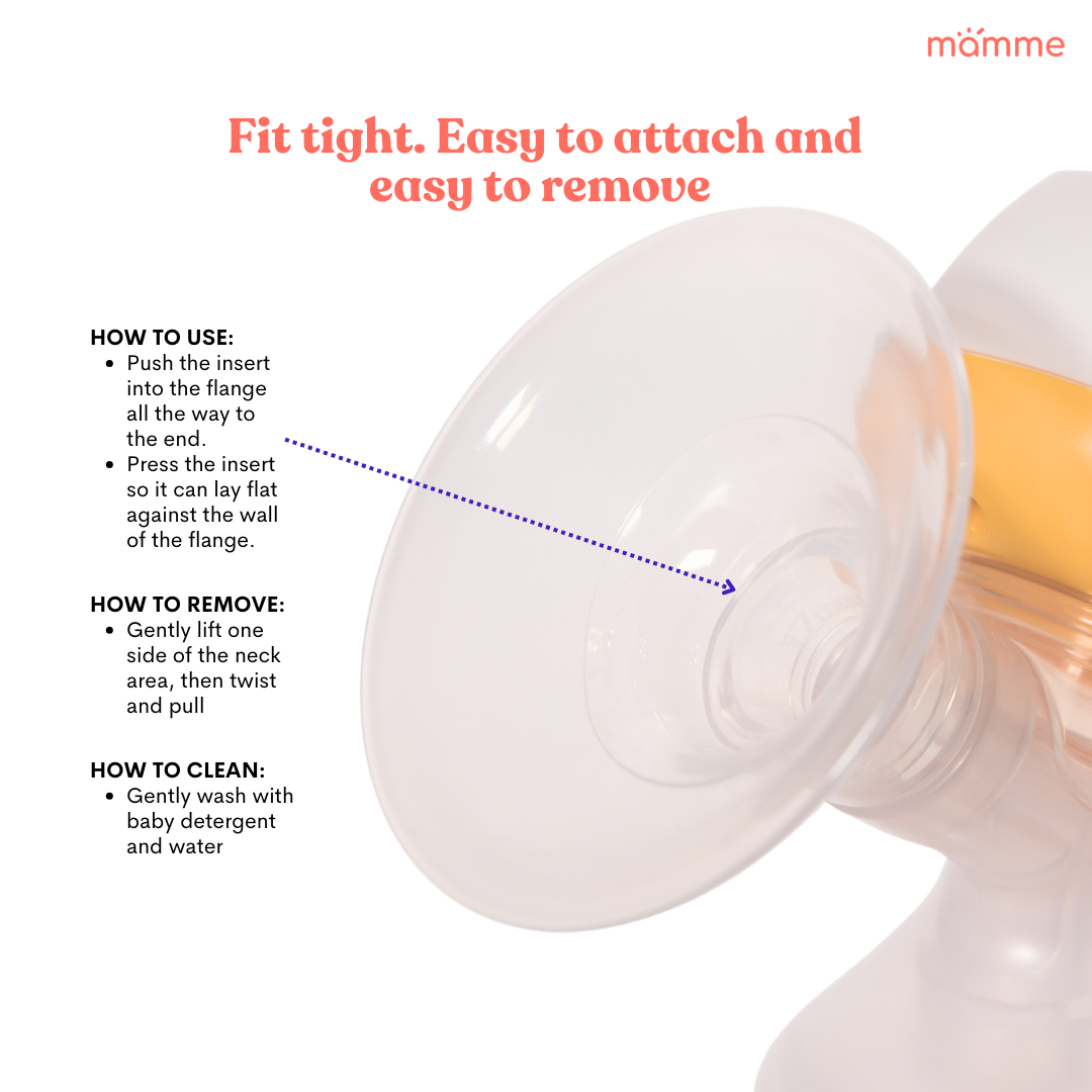 Mamme Silicone Flange Insert 13mm 15mm 17mm 19mm 21mm