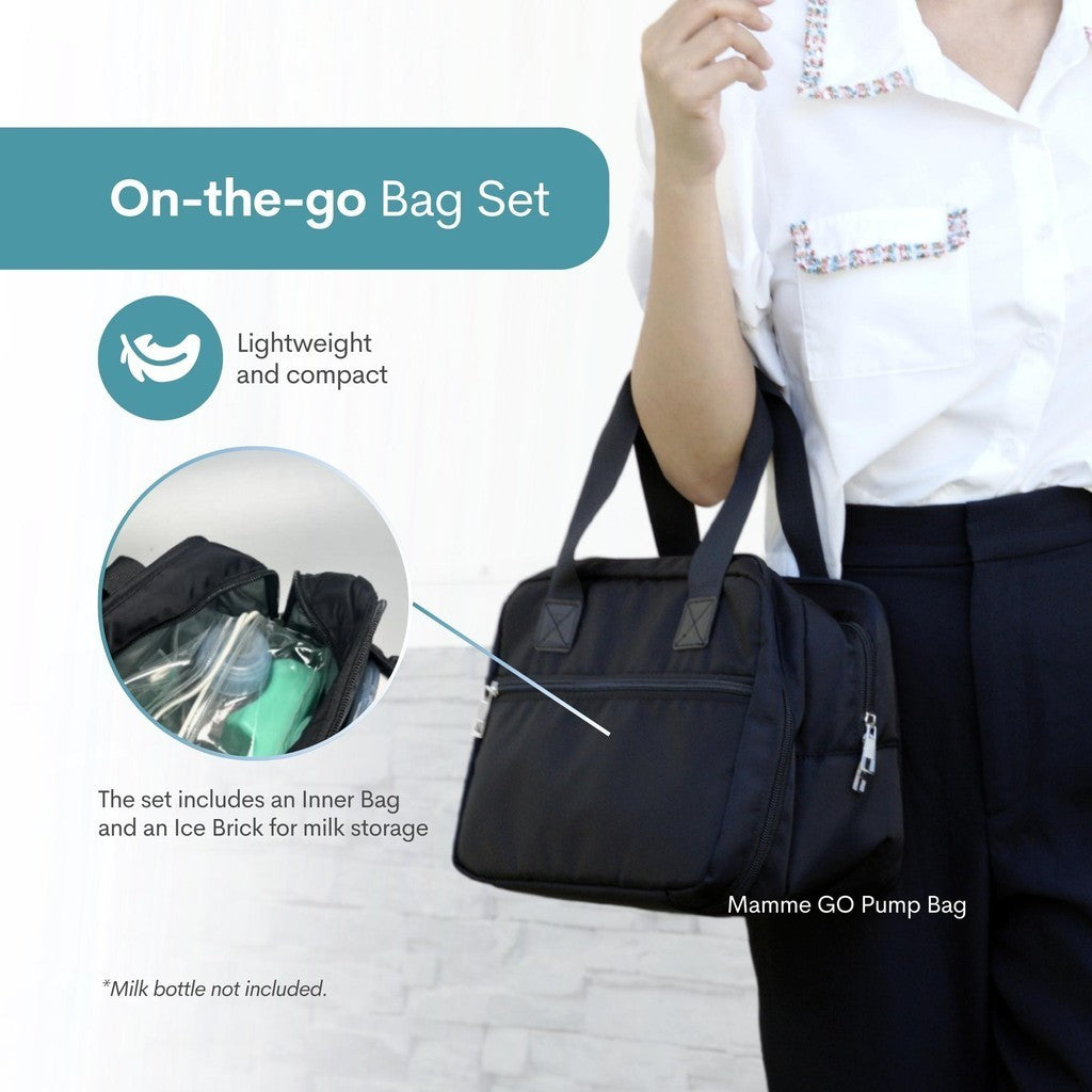 Mamme On-the-Go Pump and Nursing Cooler Bag Set