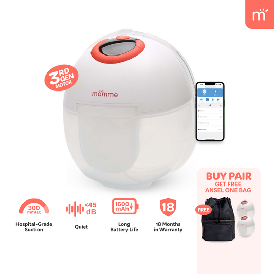 Mamme Hush Wearable Breast Pump with App