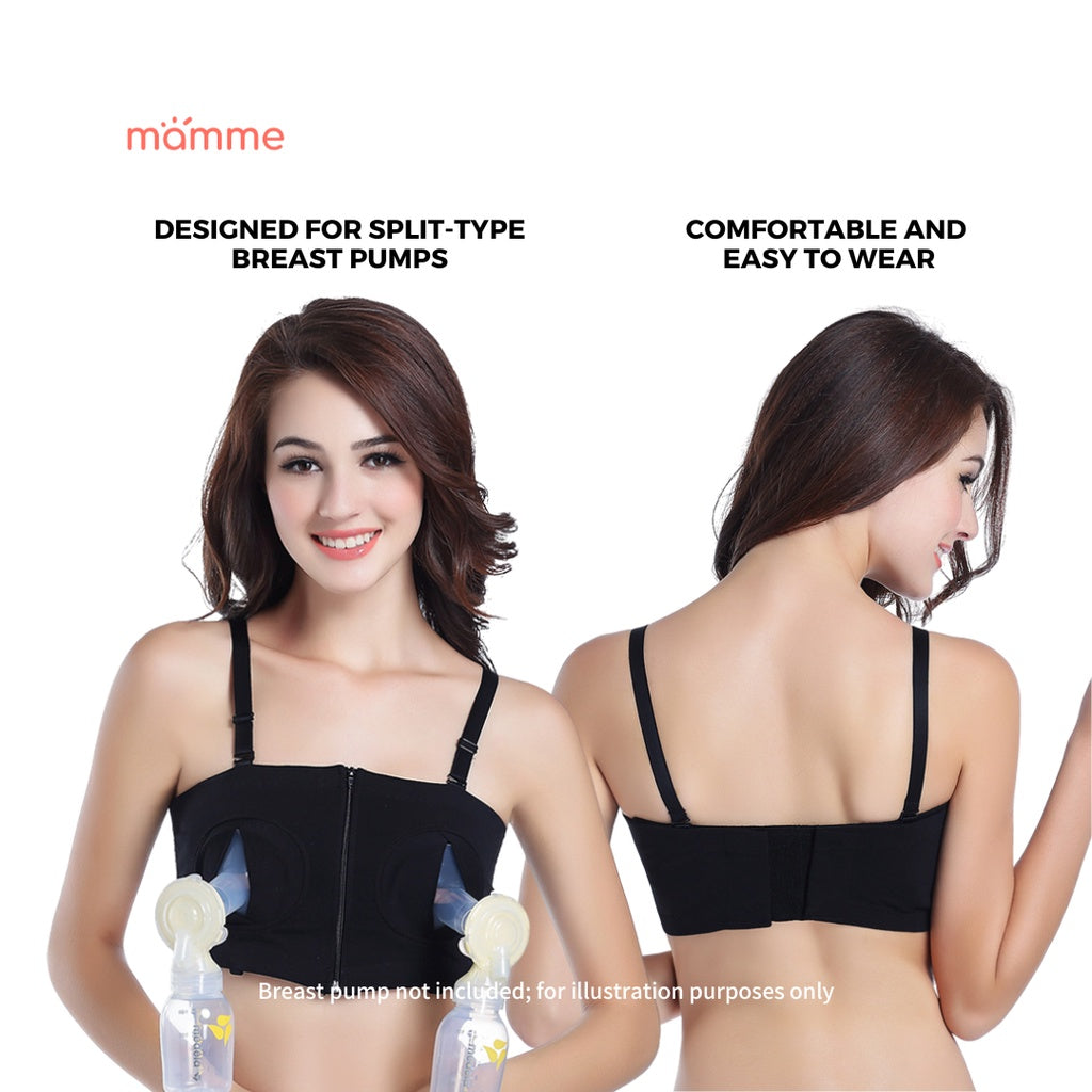 Mamme Charlie Pumping Bra with Front Zipper