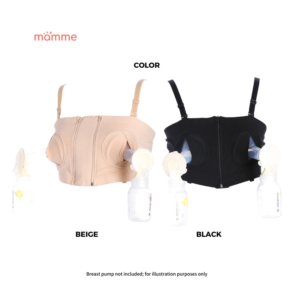 Mamme Charlie Pumping Bra with Front Zipper